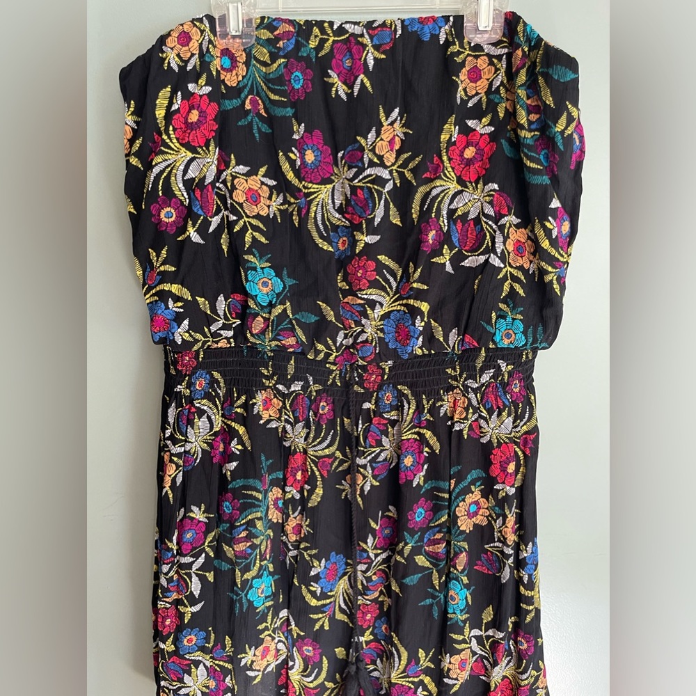 Floral Strapless Dress